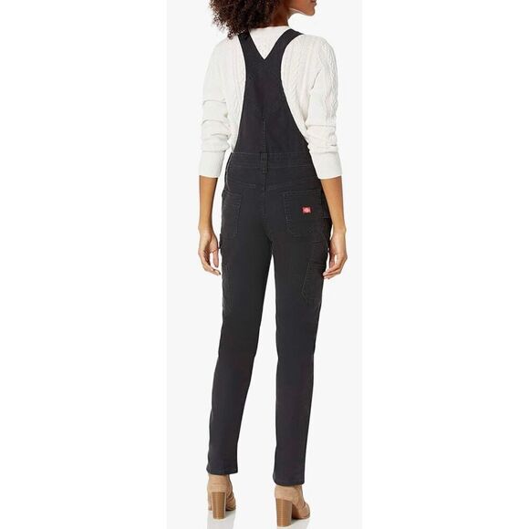 Dickies womens Denim Double Front Bib Overalls - Picture 2 of 7